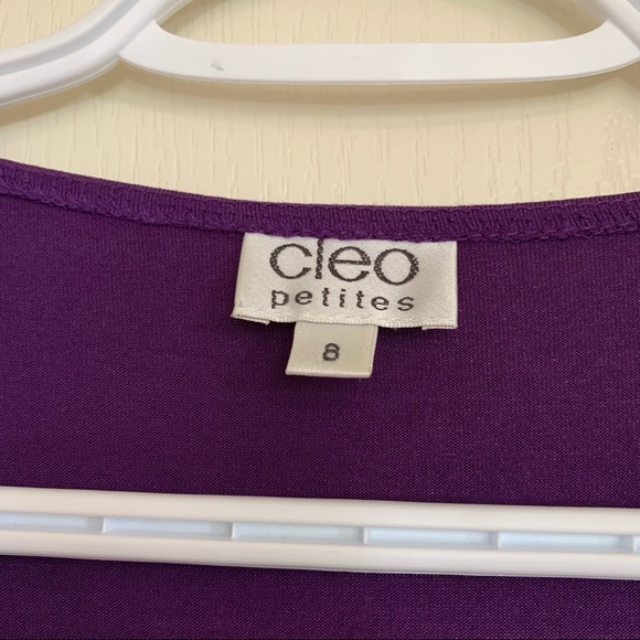 Purple, Cleo, Ruffled, Faux-Wrap Dress - Picture 4 of 6